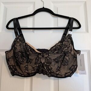 Calvin Klein Seductive Comfort Unlined Full Coverage Lace Bra Black 42DD QF1741